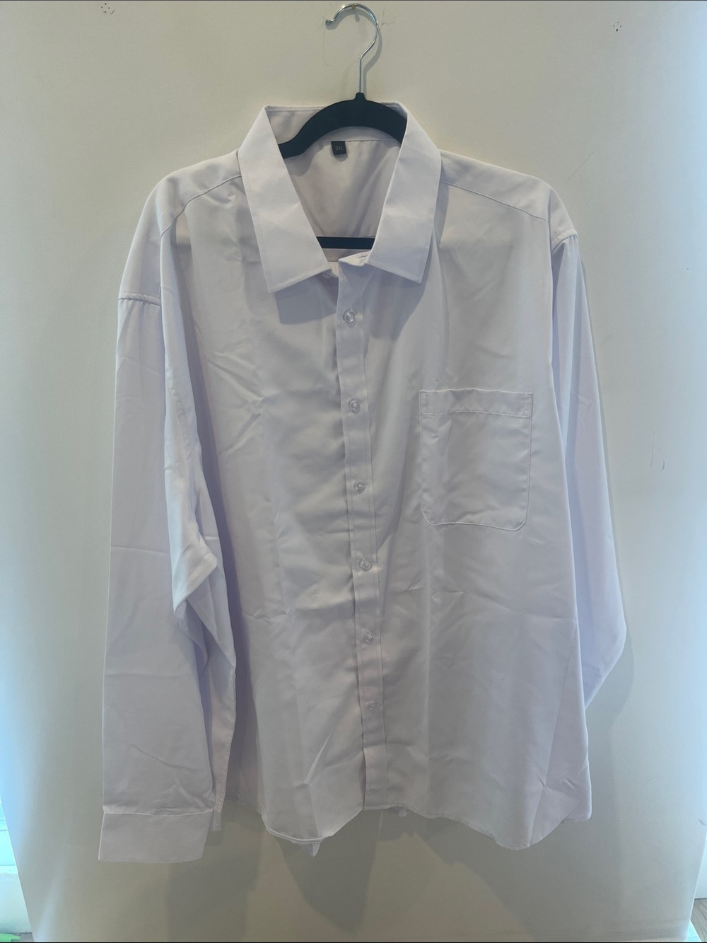 Classic Men's White Button-Up Shirt